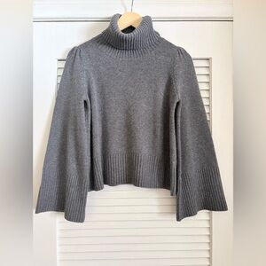 GOOP Co Collection Wool Cashmere Oversized Turtleneck Wide Sleeve Sweater XS